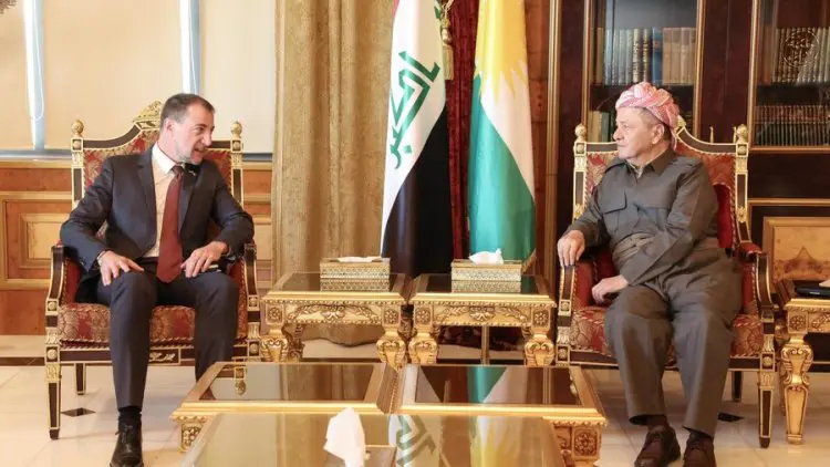 Mesud Barzani Fransa’nın Erbil Başkonsolosu Braem’i kabul etti