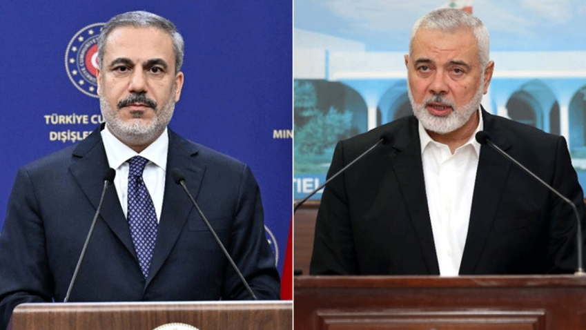 Hakan Fidan ile Hamas Siyasi Büro Başkanı görüştü
