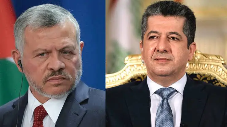 Ürdün Kralı'ndan Mesrur Barzani'ye kutlama mesajı