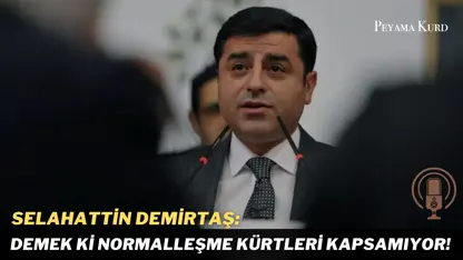 Demirtaş: Siyasete dönmeyi düşünmüyorum, belki köşe yazısı yazarım! 