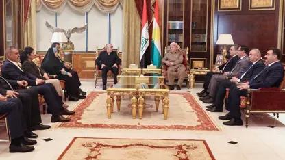 Serok Barzanî bi heyeta parlementoya Iraqê ya şehîd, mexdûr û girtiyên siyasî re civiya
