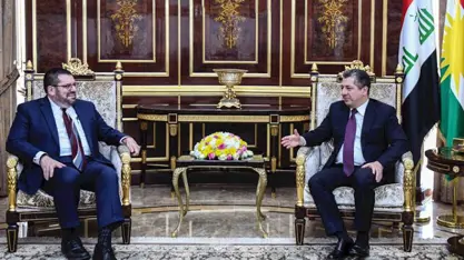 Mesrur Barzani, ABD'nin Bağdat Büyükelçiliği Maslahatgüzarı'nı kabul etti