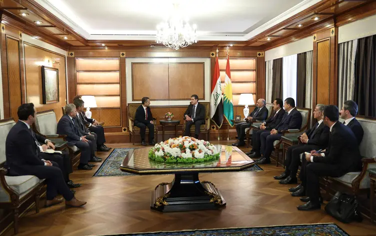 Nêçîrvan Barzanî bi parêzgerê Şirnexê û heyeta pê re hevdîtin kir