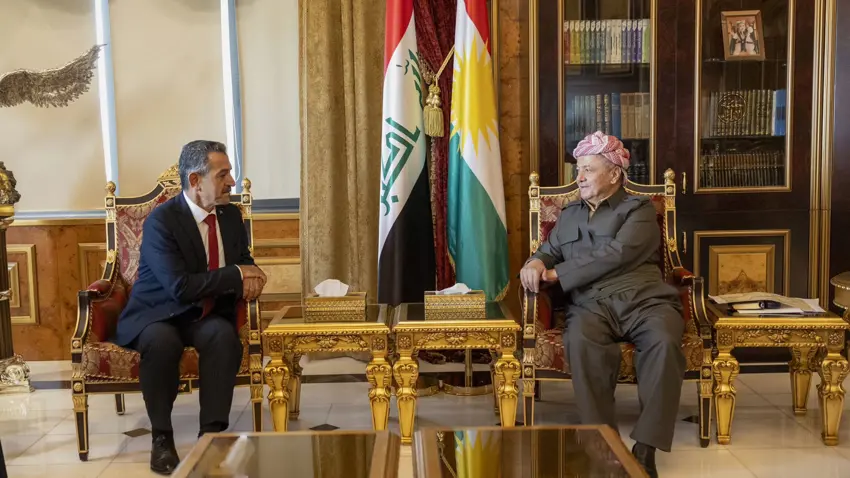 Başkan Mesud Barzani, Şırnak Valisi Ekici'yi kabul etti