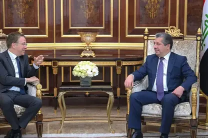 Mesrûr Barzanî û Balyozê Fransayê amadekariyên serdana Macron û têkiliyên bi Bexdayê re gotûbêj kirin