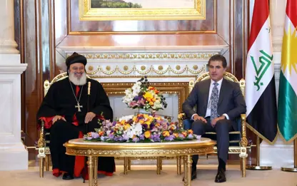 Neçirvan Barzani, Süryani Patriği’ni ağırladı