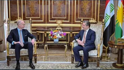 Mesrur Barzani, İsveç Maslahatgüzarı Lindström'ü kabul etti