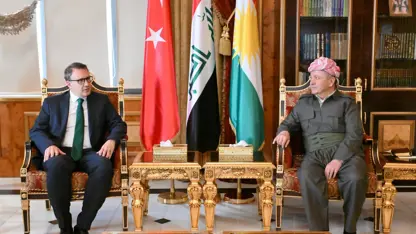 Mesud Barzani ve Türkiye Büyükelçisi Erbil ile Ankara arasındaki ilişkileri görüştü