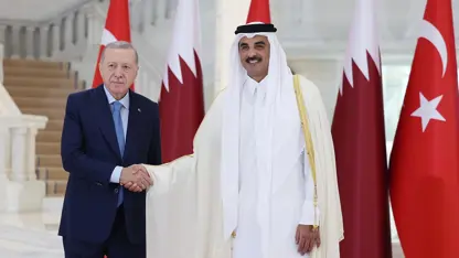Erdoğan ve Katar Emiri Doha'da görüştü
