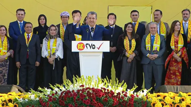 مەسروور بارزانی لە سۆران : پشت بە خوا، بە دەنگی ئێوە بەرەو سەرکەوتن دەچین