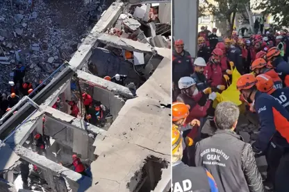 Li Gebze ya Îstenbolê avahî hilweşiya û heya niha cenazê 2 kesan derxistine