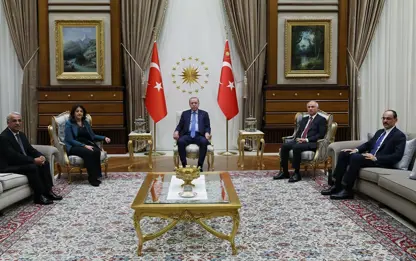  DEM Parti , Erdoğan ile bir araya geldi