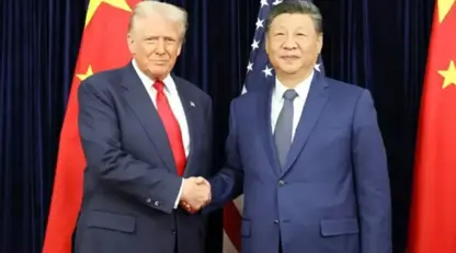 Trump û Xi Jinping civiyan