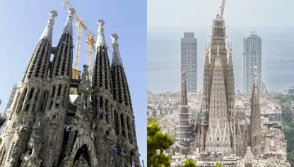 La Sagrada Familia bû dêra herî bilind a cîhanê