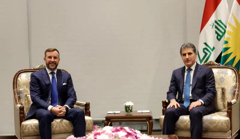 سهرۆكى ههرێمى كوردستان و باڵیۆزى ئیتاڵیا پهیوهندییهكان تاوتوێ دهكهن
