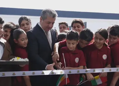 سەرۆکی حکوومەتی هەرێمی کوردستان 29 قوتابخانەی لە هەولێر کردەوە