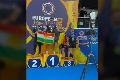 Werzişvanê Kurd Ferşad Gerdkane bû şampiyonê Ewropayê yê Jiu-Jitsuyê