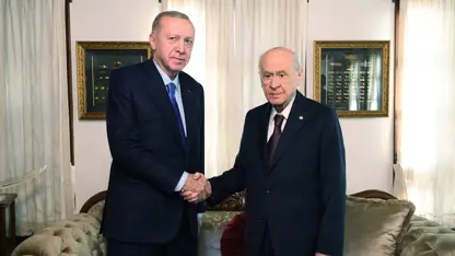Erdoğan, Bahçeli ile bir araya geldi