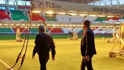 Amedspor'un sahasına ultraviyole takviyesi