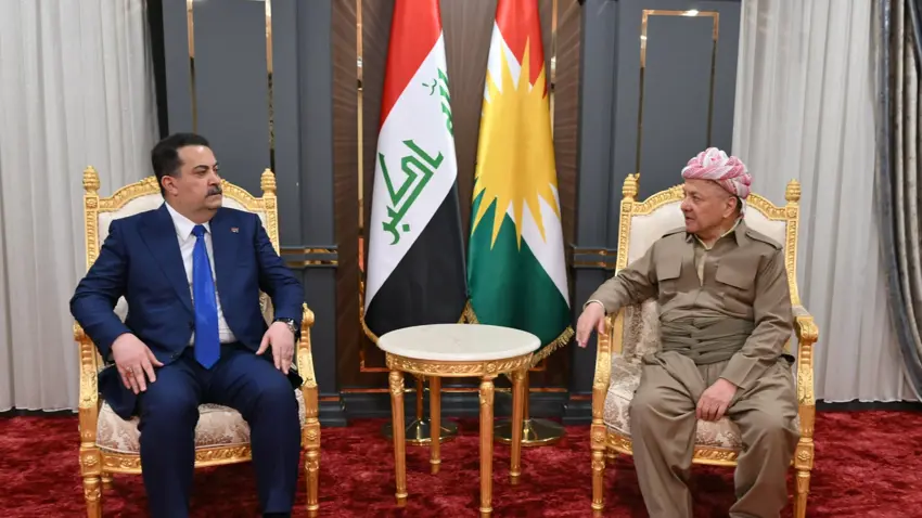 Mesud Barzani ile Irak Başbakanı Sudani görüştü
