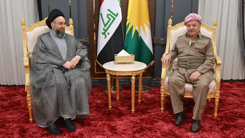 Mesud Barzani ve Ammar Hekim bir araya geldi