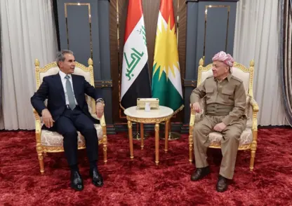 Serok Barzanî û Fayiq Zêdan civiyan