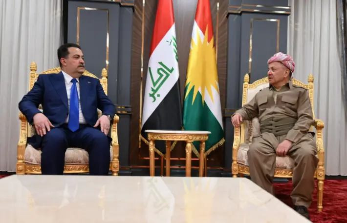 Serok Barzanî û Sûdanî civiyan: Rewsa siyasî ya Iraq û Herêma Kurdistanê hat gotûbêjkirin