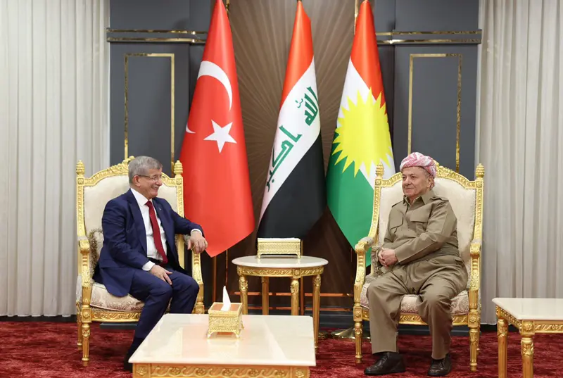 سەرۆک بارزانی لەگەڵ سەرۆک وەزیرانی پێشووتری تورکیا کۆبووەوە