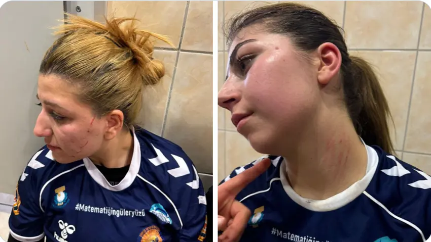 Çirkin hadise! Bingöl’de sahaya inen taraftarlar kadın sporcuları kötü darp etti!