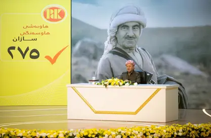 سهرۆك بارزانی لهگهڵ پێشمهرگهكانی دهزگای ئهیلوول و گوڵان و زیندانیانی سیاسی سنووری پارێزگای دهۆك كۆبووهوه