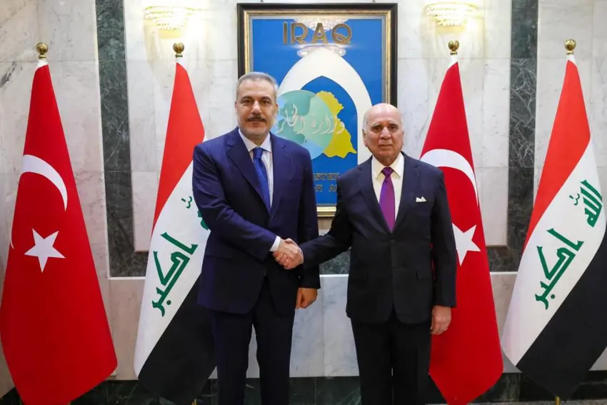 Fuad Hisên pêşwazî li Hakan Fîdan kir