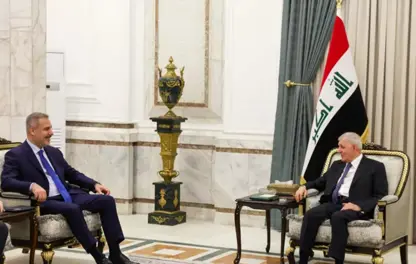 Serokkomarê Iraqê bi Hakan Fîdan re civiya