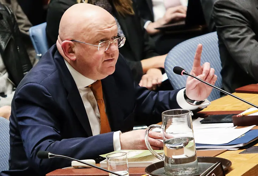 نوێنەری هەمیشەیی ڕووسیا لە نەتەوە یەکگرتووەکان ڕەخنە لە بڕیارنامەی ئەنجوومەنی ئاسایشی نێودەوڵەتی سەبارەت بە غەززە دەگرێت