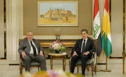 سه‌رۆكی ھەرێمی کوردستان، پێشوازی له‌ د. ئه‌یاد عه‌للاوى كرد