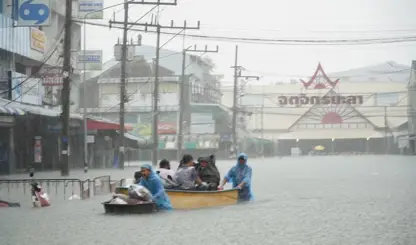 Li Taylandê ji ber lehiyê 18 kes mirin û 2 milyon kes zararê dîtin