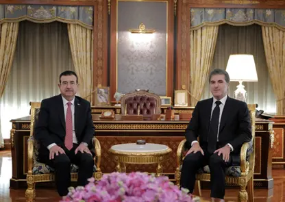 سه‌رۆكى هه‌رێمى كوردستان پێشوازی له‌ كونسووڵى گشتی ئوردون كرد