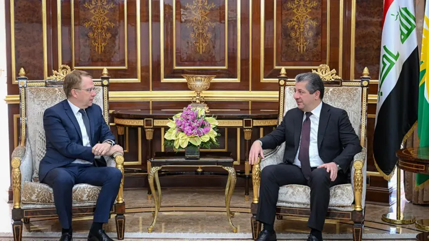Mesrur ​​Barzani ve Fransa'nın Irak Büyükelçisi görüştü