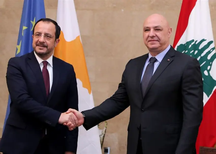 گۆڕانکارییەکی ستراتیژی لە دەریای ناوەڕاست... عەون تەواوبوونی سنووردارکردنی سنووری دەریایی لەگەڵ قوبرس ڕادەگەیەنێت