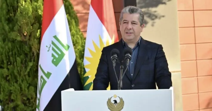 Mesrûr Barzanî kevirê bingehîn ê kargeha "Teknolojiya Zêrîn 2" danî