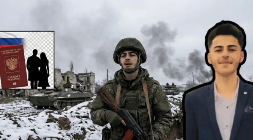 Ciwanekî Kurd bi soza "jin û pasaporta Rûsî" xwe li eniya Ukraynayê dît