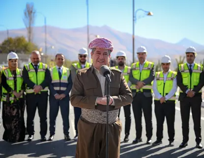ده‌قی ووتاره‌كه‌ی مەسروور بارزانی لە ڕێوڕەسمی كردنه‌وه‌ی دووسایدی حاجی ئۆمەران