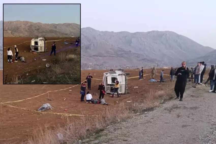 Li bajarê Marasê mînîbusa karkeran wergeriya: 2 kes mirin û 7 kes birîndar bûn