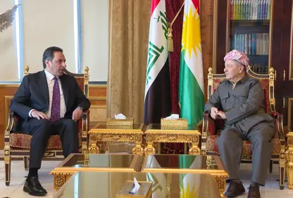 سەرۆك بارزانی پێشوازی لە سەرۆکی حزبی تەشریع و ئەمینداری گشتی هاوپەیمانییەتی تەشریعی نیشتیمانی عێراق کرد