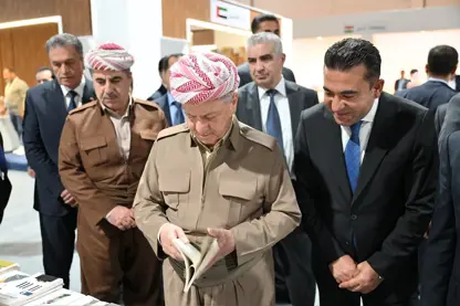 سەرۆک بارزانی یەکەمین پێشانگەی نێودەوڵەتی کتێبی لە زاخۆ کردەوە