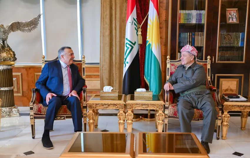 Serok Barzanî û Serokê Hizba El-Hel civiyan