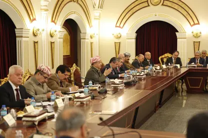 KDP Merkez Komitesi, Başkan Mesud Barzani liderliğinde toplanıyor