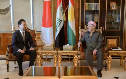 Serok Barzanî pêswaziya sandeyeke Japonî kir 