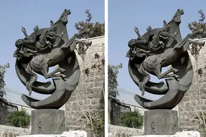 Li Şamê diziyeke dîrokî: Peykerê ku diyariya Papayî bû hat dizîn