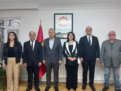 Heyeta DEM Partiyê ya Îmraliyê seredana serokê giştî yê partiya EMEPê kir