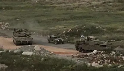 ئیسرائیل لە گوندەواری باشووری قونەیترە.. تەقەکردن و پێشڕەوی بۆ ناو گوندەکان